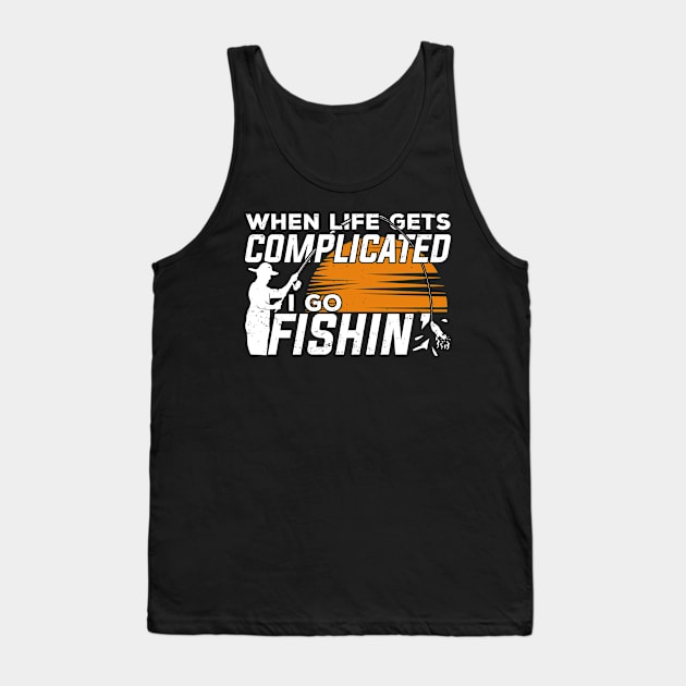 Fishing Angling Sport Fisher Fisherman Gift Tank Top by Dolde08